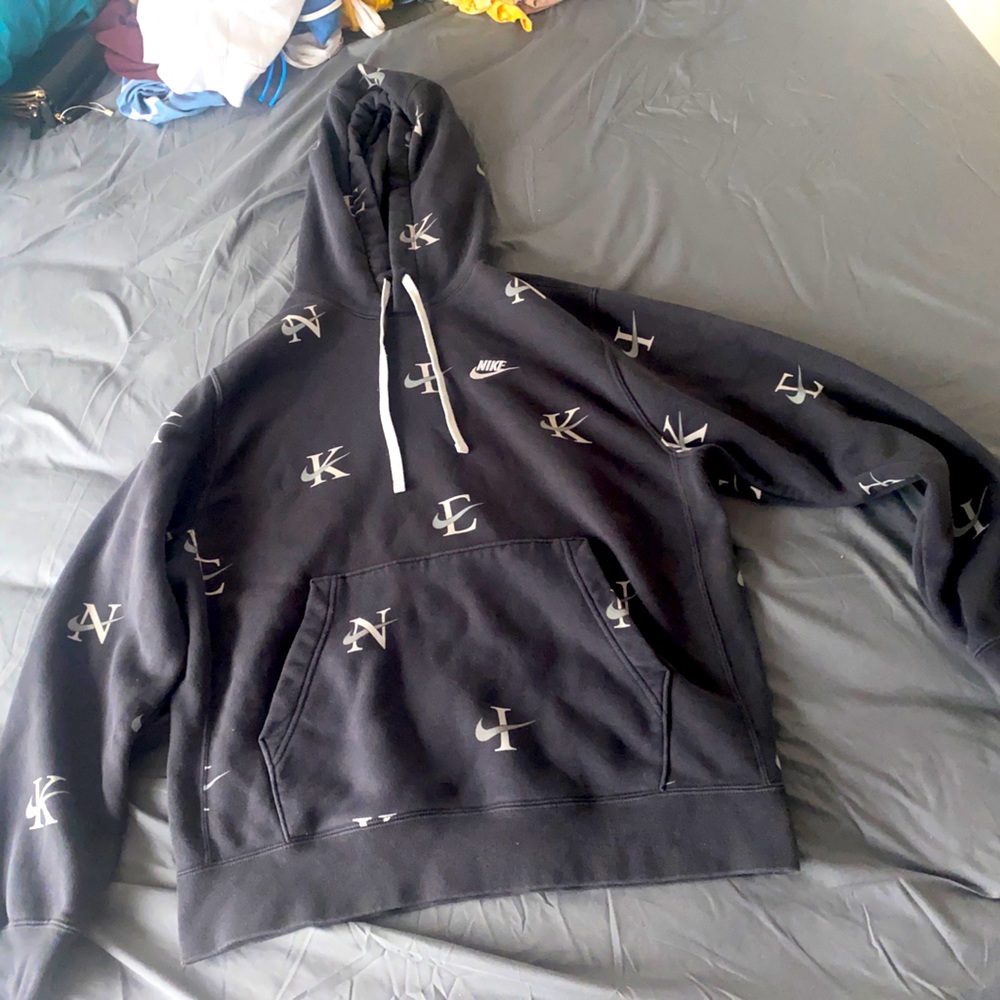 Nike Grey Printed Sweatshirt and Sweatpants Set (M)